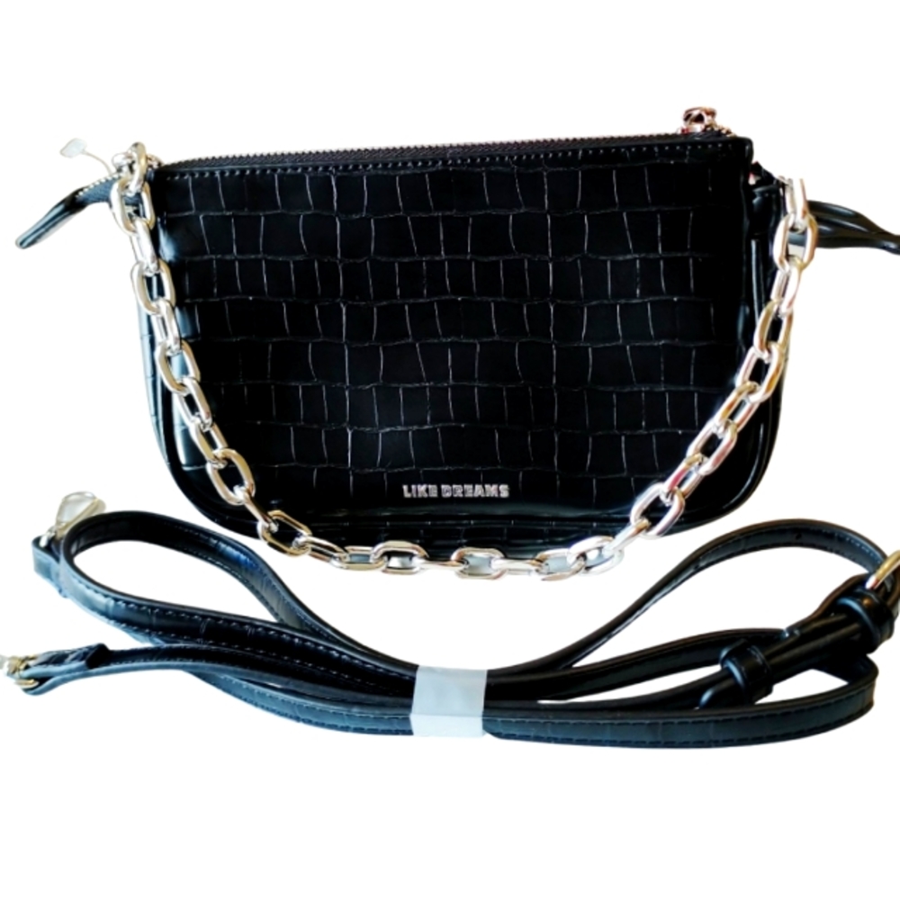 LIKE DREAMS Women's Diana Crescent Shoulder Crossbody Bag